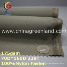 Tissu imperméable de Taslon de nylon de teinture simple pour des vestes de textile (GLLML261)